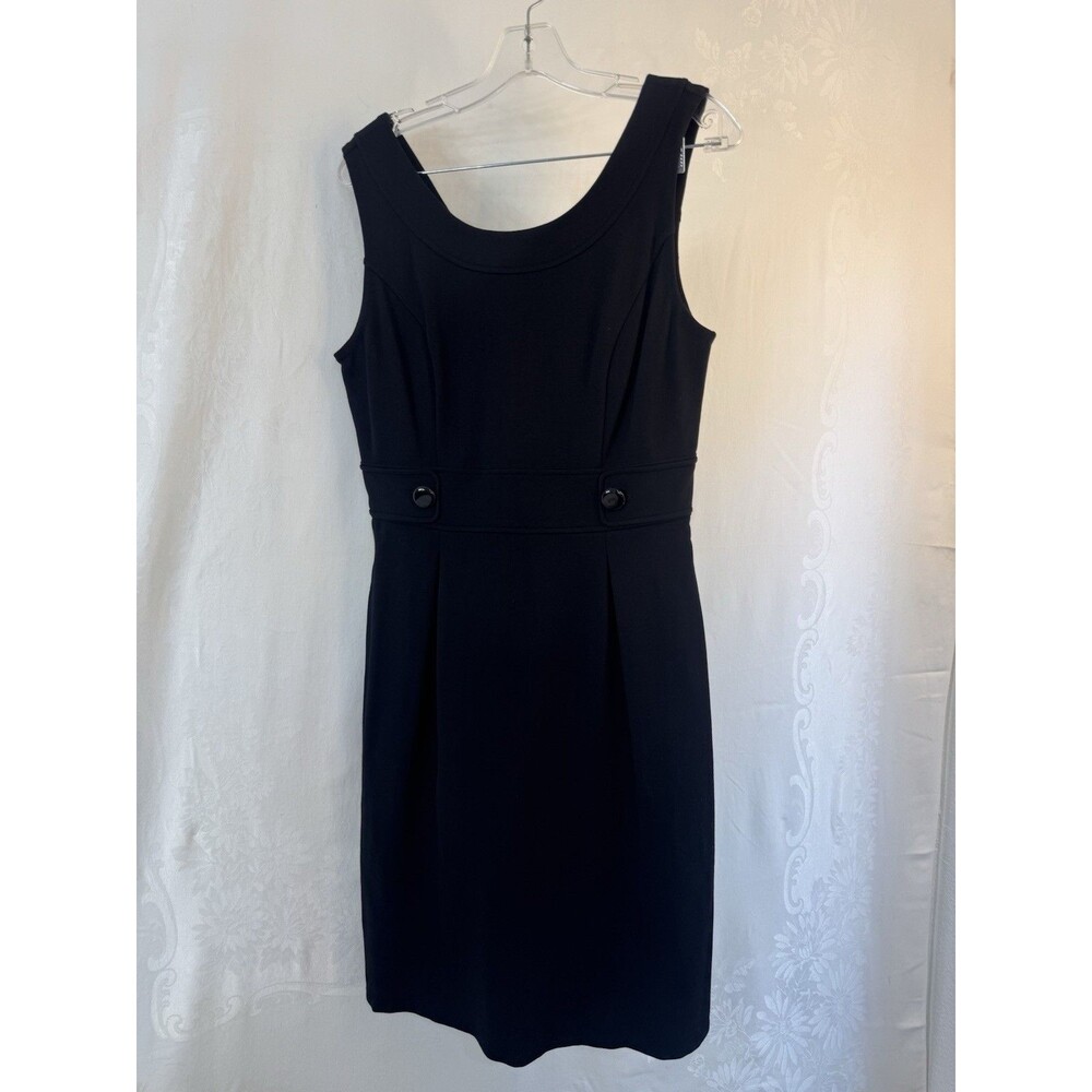 White House Black Market Little Black Dress Zipper Back Size 8 NWT
